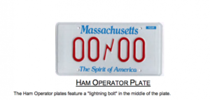 MA ham operator plate sample