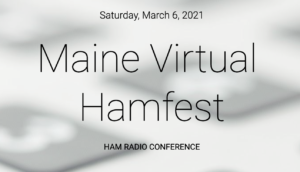Maine Virtual Hamfest logo/snapshot