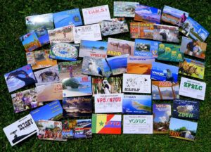 photo of QSL cards