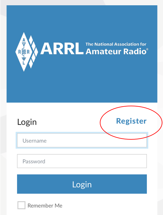 New ARRL sign-in page