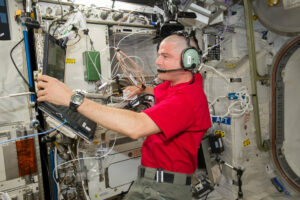 Astronaut aboard ISS