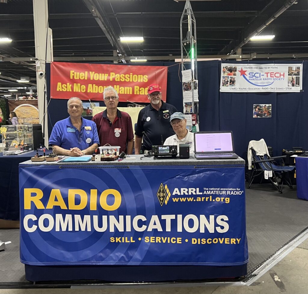 Barnstable ARC club members staffing the ham radio booth at The BIG E