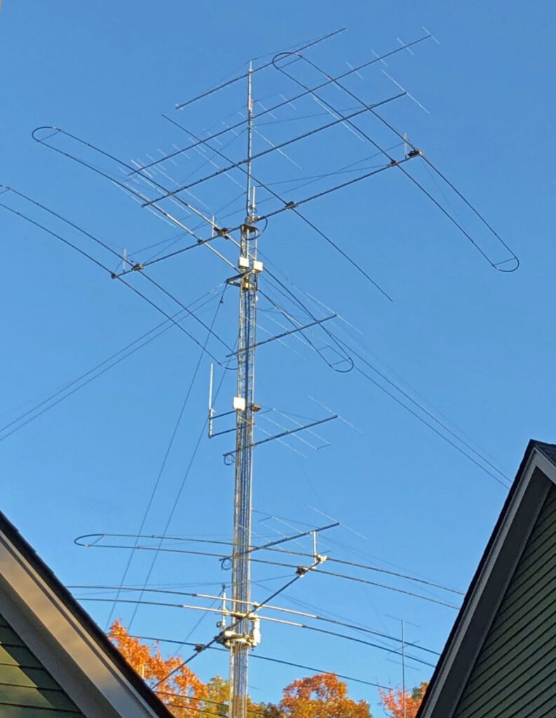 US West Stack of LFA Yagis & Large LFA Yagi on Mast