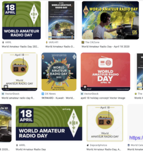 World Amateur Radio Day collage