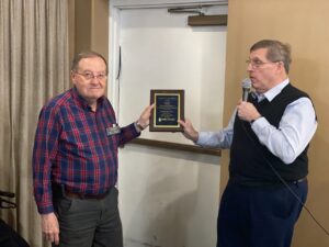 K1GUP Awarded Plaque by Director Kemmerer